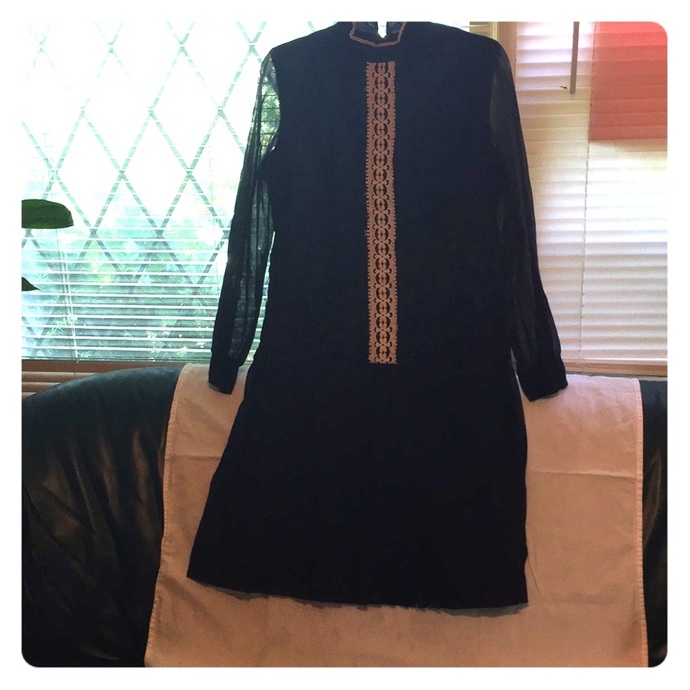 Vintage navy dress